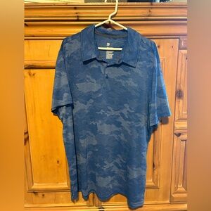 All In Motion Performance Polo - size XXL - Blue Camo
